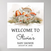 魅惑のキノコの森の赤ちゃんシャワーへようこそ ポスター (正面)