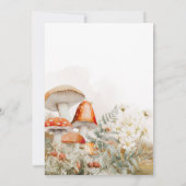 魅惑のキノコの森の赤ちゃんシャワー 招待状 (裏面)