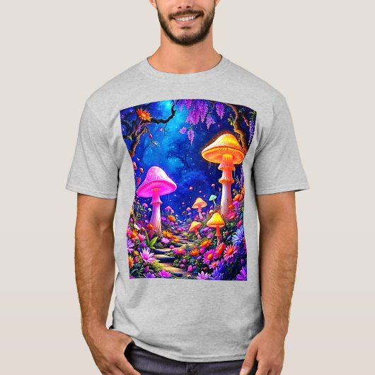 魅惑のキノコの森 Tシャツ (正面)
