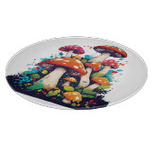 魅惑のキノコの牧草地:ワンダーラお洒落ンド カッティングボード (角)