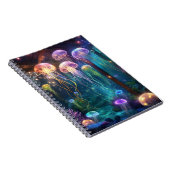 魅惑のクラゲ海 – 水中世界 ノートブック (右側)