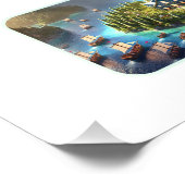 魅惑のクリスマスお祝いオンアイランド フォトプリント (角)