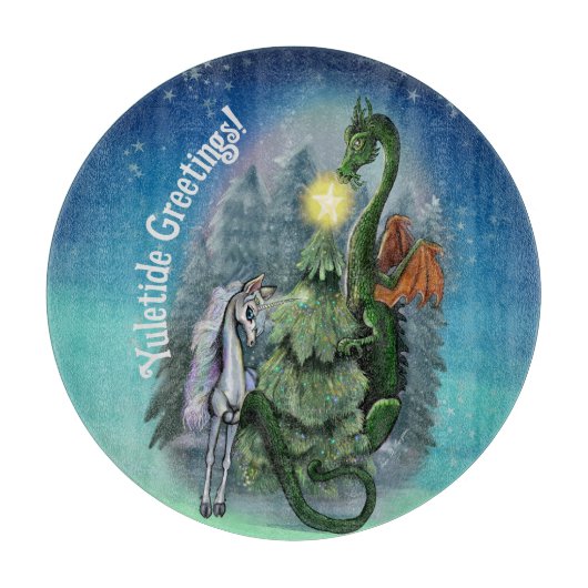 魅惑のクリスマスツリー カッティングボード (正面)