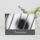魅惑のクローム仕上げ招待カード 招待状 (スタンド正面)