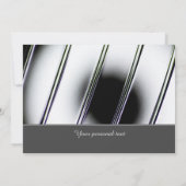 魅惑のクローム仕上げ招待カード 招待状 (裏面)