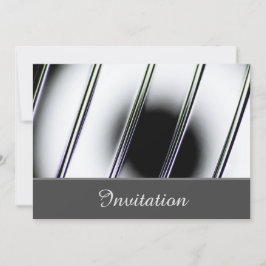 魅惑のクローム仕上げ招待カード 招待状
