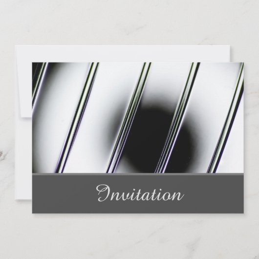魅惑のクローム仕上げ招待状 招待状 (正面)