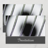 魅惑のクローム仕上げ招待状 招待状 (正面/裏面)
