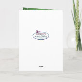 魅惑のグリーン/イエロー誕生日(女性用) カード (裏面)