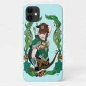 魅惑のグリーン・ファンタジー・ウッドランド・アーチャー・エルフ Case-Mate iPhoneケース (裏面)