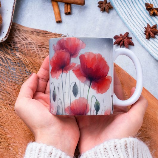 魅惑のケシ畑 コーヒーマグカップ