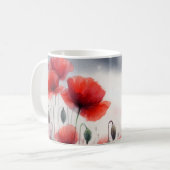 魅惑のケシ畑 コーヒーマグカップ (正面左)