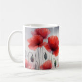 魅惑のケシ畑 コーヒーマグカップ (左)