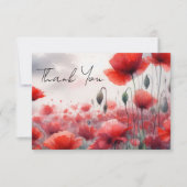 魅惑のケシ畑 サンキューカード (正面)