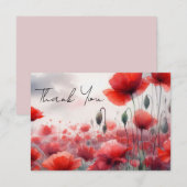 魅惑のケシ畑 サンキューカード (正面/裏面)