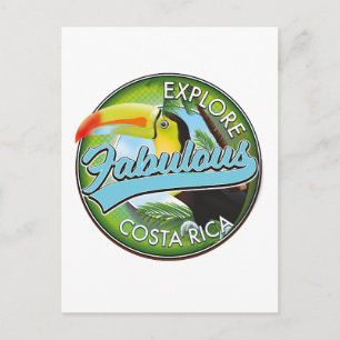 魅惑のコスタリカ ロゴ ポストカード