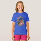 魅惑のコネチカット州の鳥とミラビリス Tシャツ (正面フル)