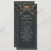 魅惑のゴシックレイヴンフローラ結婚のセージ緑 プログラム (正面/裏面)