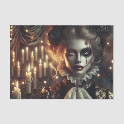 魅惑のゴシック様式のハーレクインの切り離し 薄葉紙 (正面)