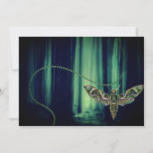 魅惑のゴシック様式の森のガ結婚ス 招待状 (裏面)