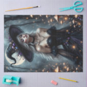 魅惑のゴシック様式の魔女と銀 薄葉紙 (クラフト)