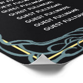 魅惑のゴシッ結婚クの座席表 ポスター (角)