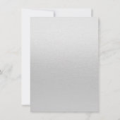 魅惑のゴールド箔グレー結婚式リハーサルディナー 招待状 (裏面)