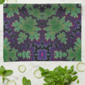 魅惑のシダの輪 キッチンタオル (折り畳み)