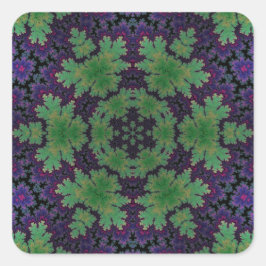 魅惑のシダの輪 スクエアシール