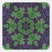 魅惑のシダの輪 スクエアシール (正面)