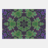 魅惑のシダの輪 ラッピングペーパーシート (正面3)