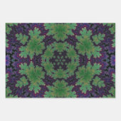 魅惑のシダの輪 ラッピングペーパーシート (正面)