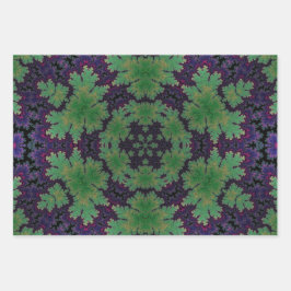 魅惑のシダの輪 ラッピングペーパーシート