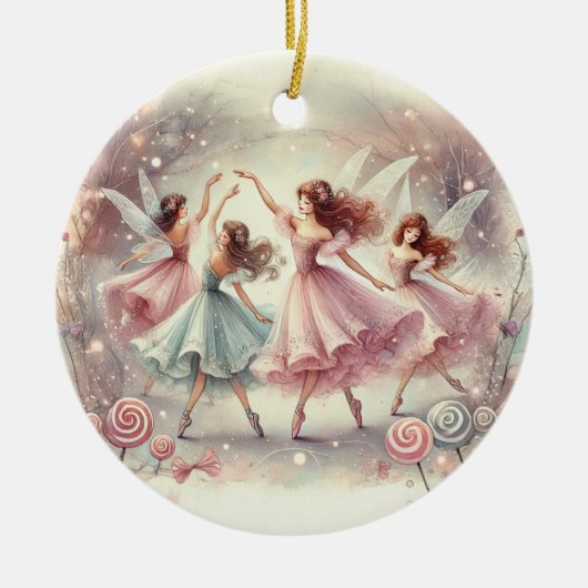 魅惑のシュガープラムの妖精 セラミックオーナメント (正面)