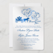 魅惑のシルバーストーリーブック結婚式招待状 招待状 (正面)