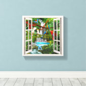 魅惑のジャングル キャンバスプリント (インサイチュ (ウッドフロア))