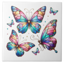 魅惑のステンドグラス蝶クラスター