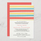 魅惑のストライプ | ウェディング 招待状 (正面/裏面)