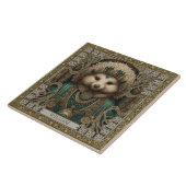 魅惑のスピリットヘッジホッグのパーソナライズされた宝石 タイル (側面)