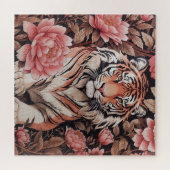 魅惑のタイガーピンクの花 ジグソーパズル (横)