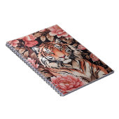 魅惑のタイガーピンクの花 ノートブック (右側)