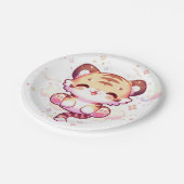 魅惑のタイガー赤ちゃんシャワー ペーパープレート (アングル)