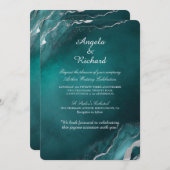 魅惑のターコイズエレガンス 招待状 (正面/裏面)