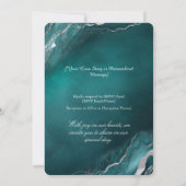 魅惑のターコイズエレガンス 招待状 (裏面)