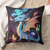 魅惑のドラゴンの火 クッション (ブランケット)