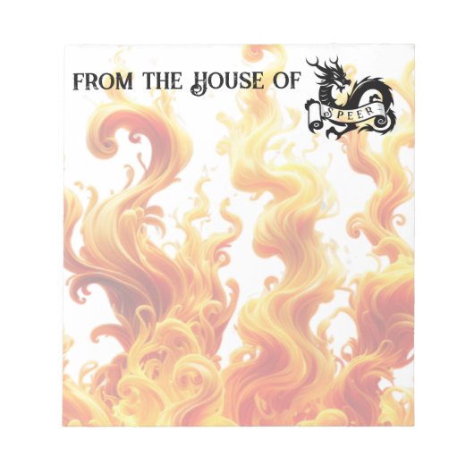 「魅惑のドラゴンはファンタジー愛好家のために静止N ノートパッド (正面)