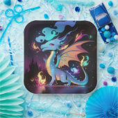 魅惑のドラゴンファイア ペーパープレート (パーティー)