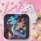 魅惑のドラゴンファイア ペーパープレート (パーティー)