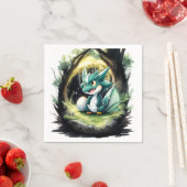 魅惑のドラゴンベビーシャワー スタンダードカクテルナプキン (インサイチュ)