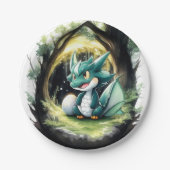 魅惑のドラゴンベビーシャワー ペーパープレート (正面)